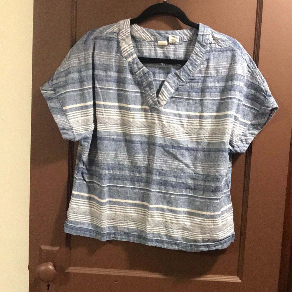 Denim striped T-shirt